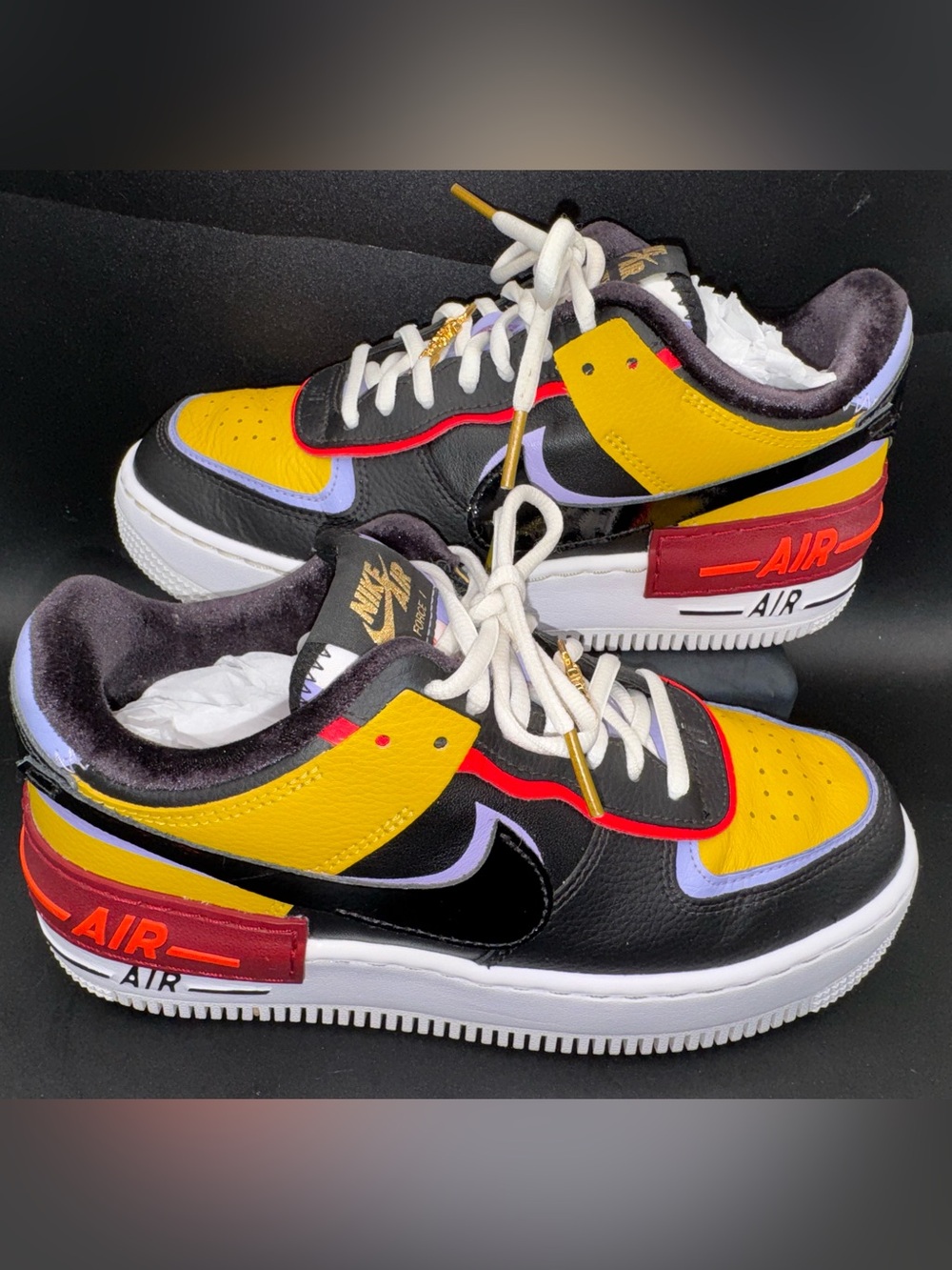 Nike Air Force 1 Shadow “We Play” Multi Color Sneakers Women’s Size 7 DQ5574-700